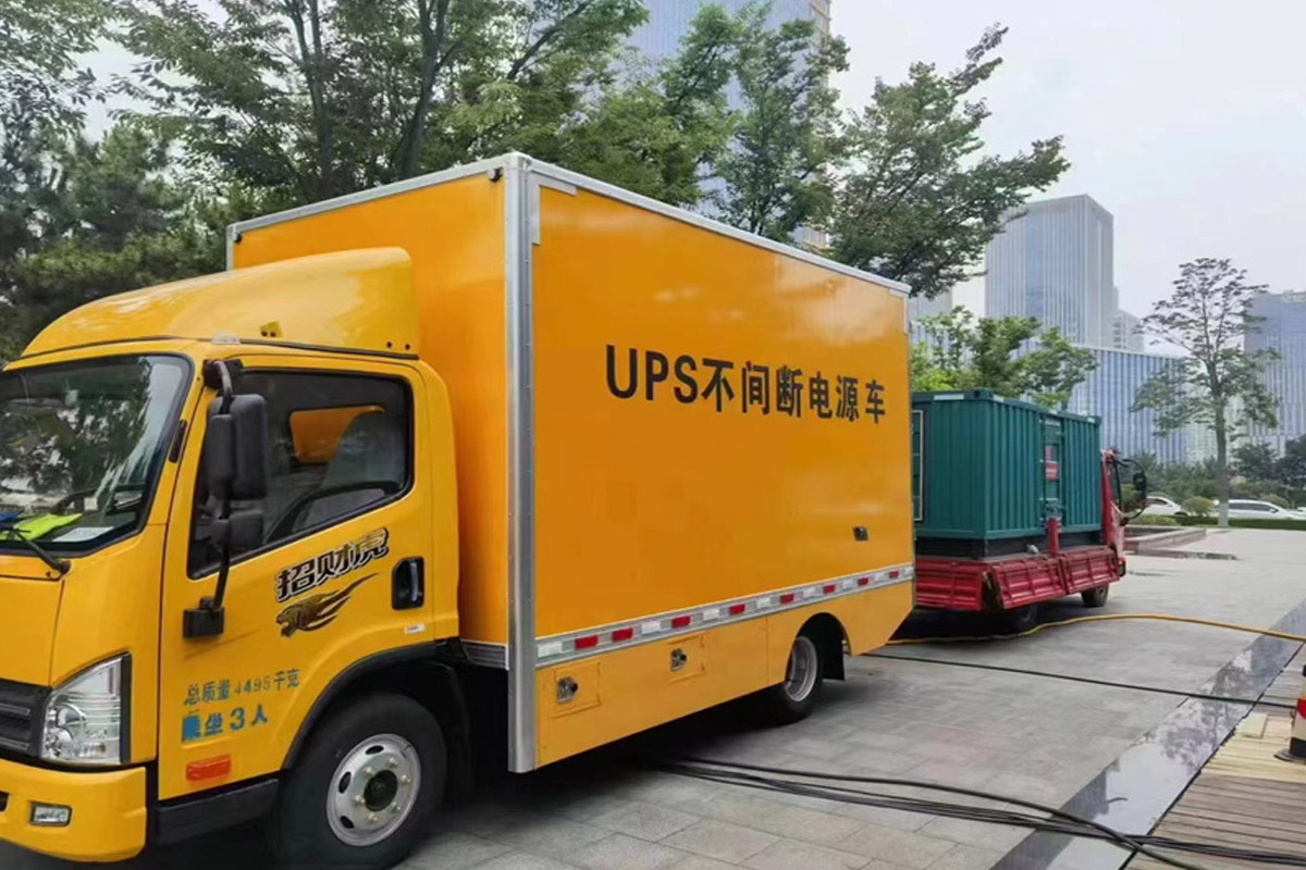 东乡发电机租赁施工现场